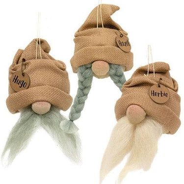 3 Set Spring Gnome Ornaments - The Fox Decor